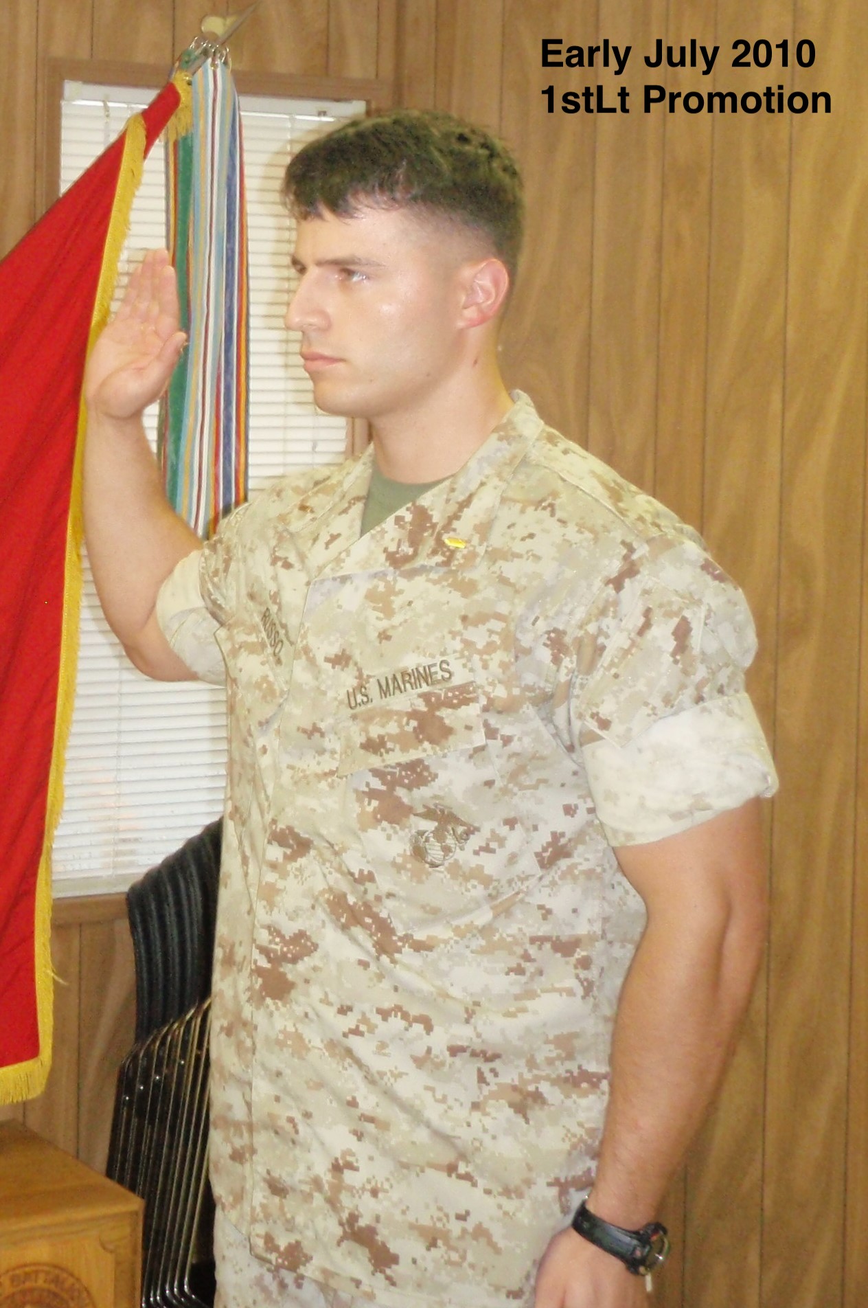 Me getting promoted to 1stLt